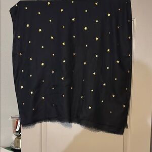 Black with Gold Stars scarf old navy